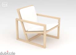 Wood armchair
