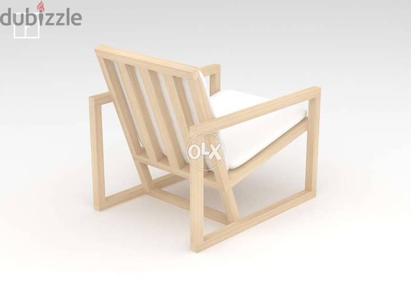 Wood armchair 1
