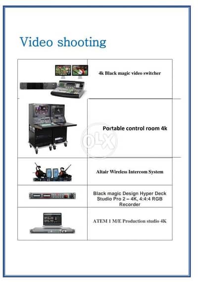 Shooting equipment professional black Magic