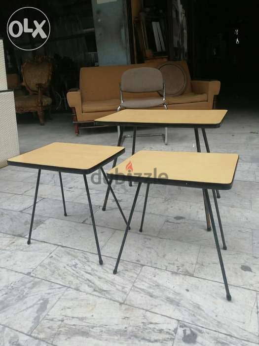 طقم طاولات ولا اروع coffe table set 3 قطع روعة خارقين النضافة مميزين 1