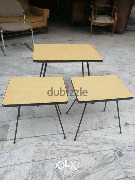 طقم طاولات ولا اروع coffe table set 3 قطع روعة خارقين النضافة مميزين 3