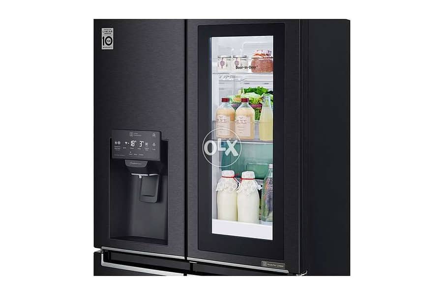 LG براد ٣٣ قدم refrigerator Black matte 30 ft 4 doors 1