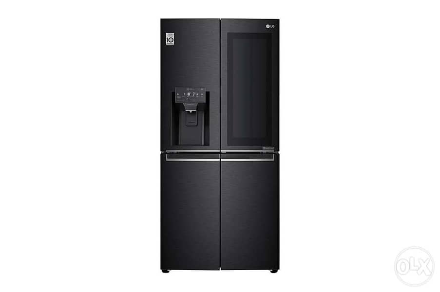 LG براد ٣٣ قدم refrigerator Black matte 30 ft 4 doors 3