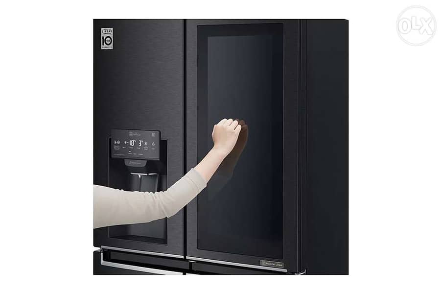 LG براد ٣٣ قدم refrigerator Black matte 30 ft 4 doors 4
