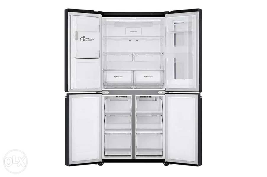 LG براد ٣٣ قدم refrigerator Black matte 30 ft 4 doors 7