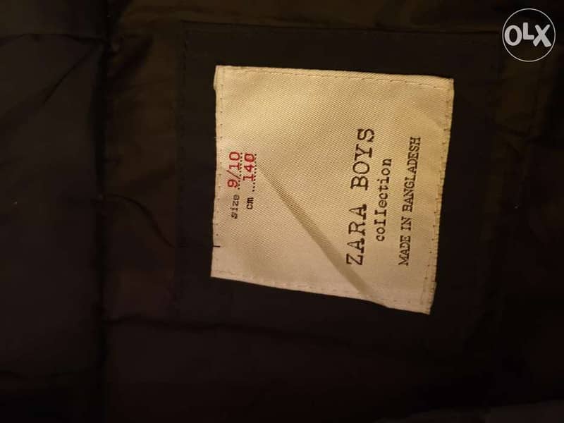 ZARA BOYS jacket, original, like new, 9-10 years 6