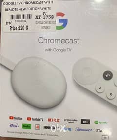 google chromecast 4k with google tv + iptv all channels including bein 0