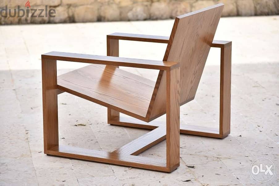 wood armchair 1