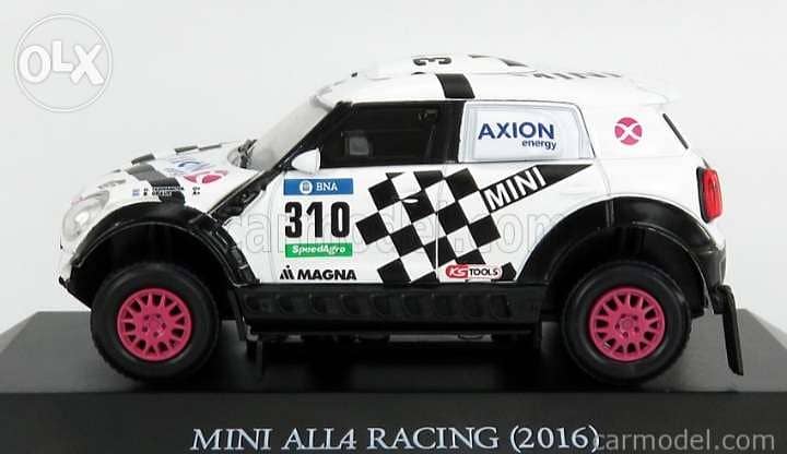 Mini All4 Rallye Dakar '16 diecast car model 1:43. 1