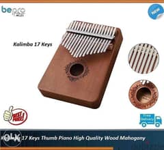 Kalimba 17 Keys Thumb Piano High Quality Wood Mahogany Mbira Body