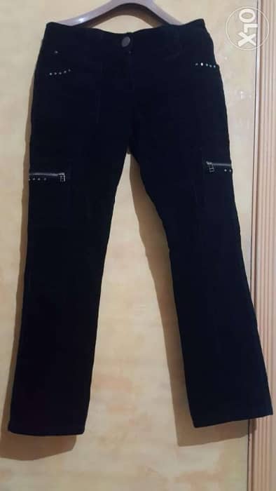 George black corduroy cargo pants large بنطلون مخمل 1