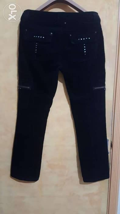 George black corduroy cargo pants large بنطلون مخمل 3