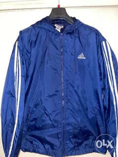Adidas blue rain jacket size XL brand new 0