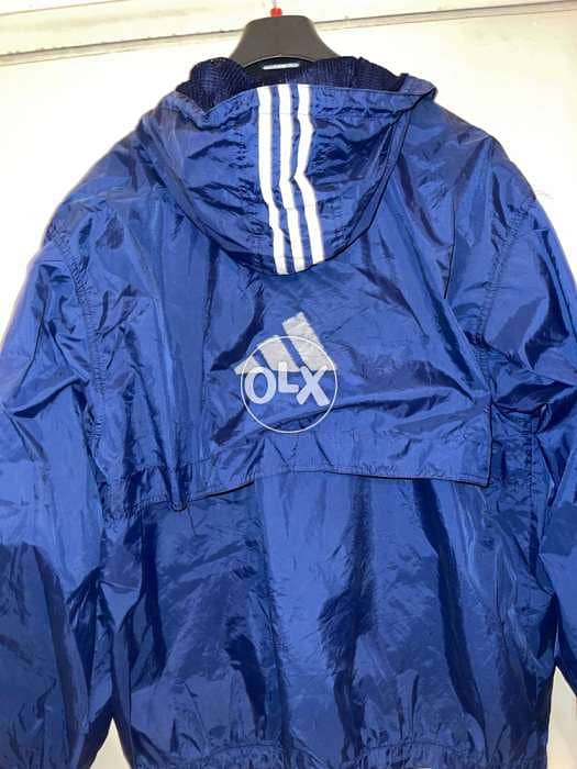 Adidas blue rain jacket size XL brand new 7