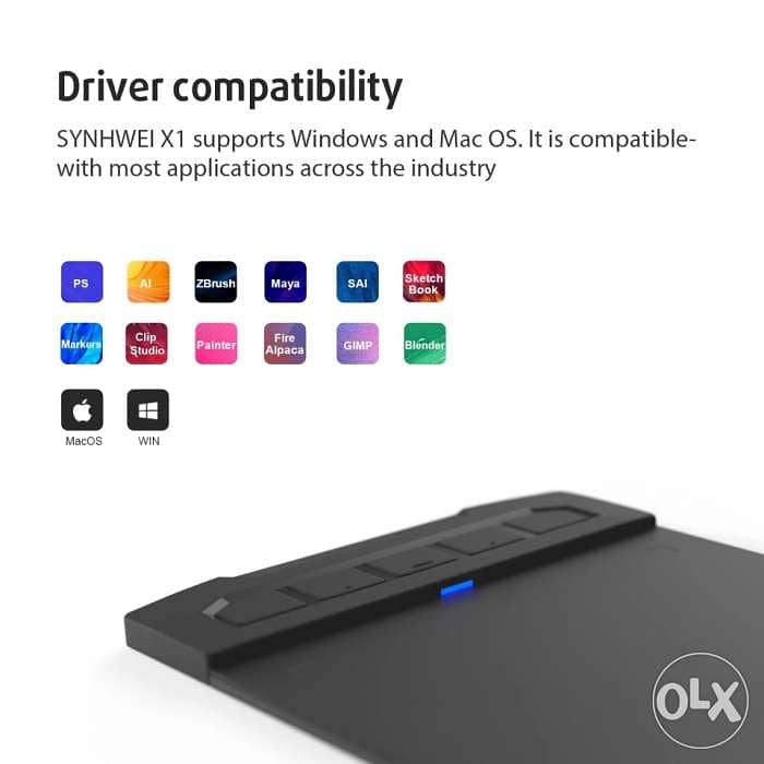 Synhwei XENX X1-640 Drawing Tablet (Wacom) 1