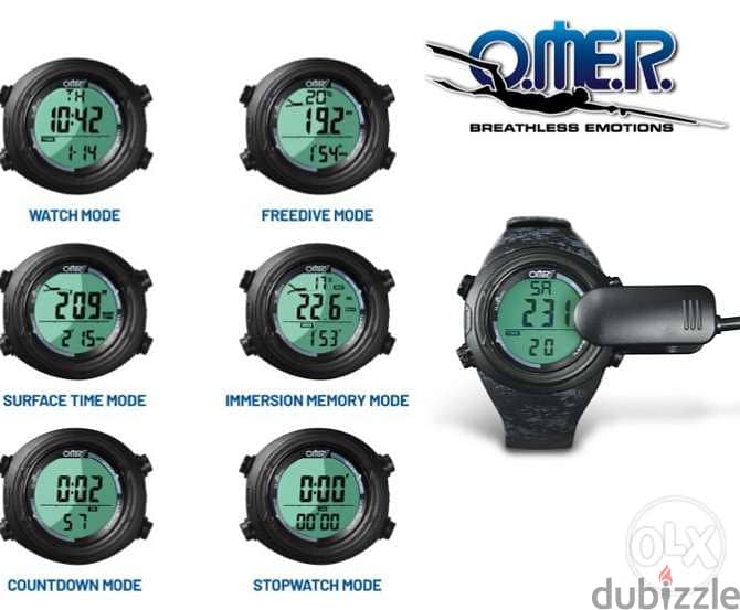 Omer Diving Apnea Watch spearfishing freediving ساعة للغطس الحّر 1