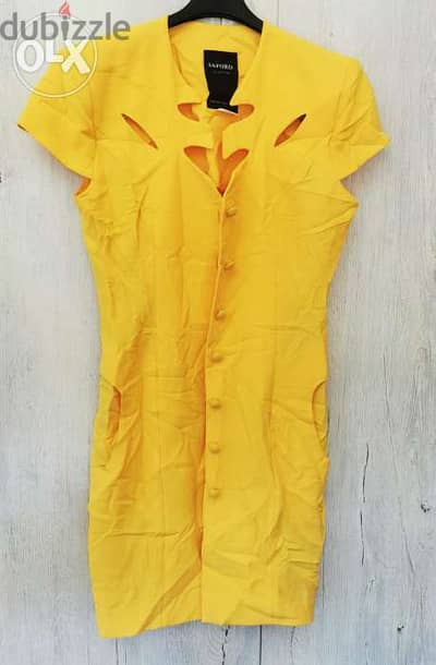 yellow saporo dress