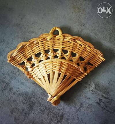 wicker wall decoration