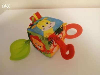 NEW - Mothercare toy - Cute animal safari teething cube - marketRate