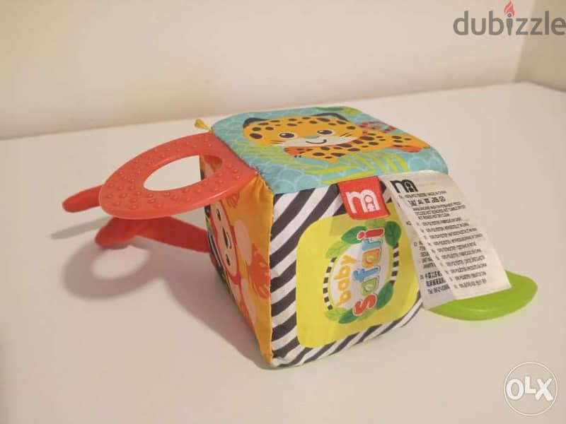 NEW - Mothercare toy - Cute animal safari teething cube - marketRate 1