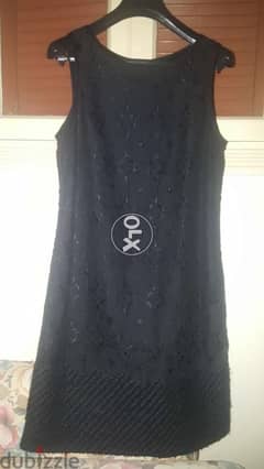 Esprit black lace dress size 40 (42) فستان اسود 0