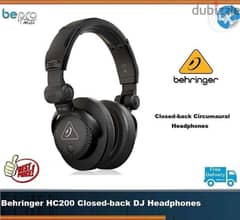 Behringer HC200 Closed-back DJ Headphones,Closed-back Circumaural 0
