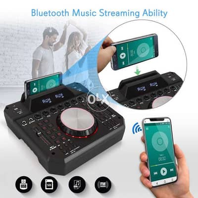 Conqueror DJ mobile console mixer wireless speaker transmitter