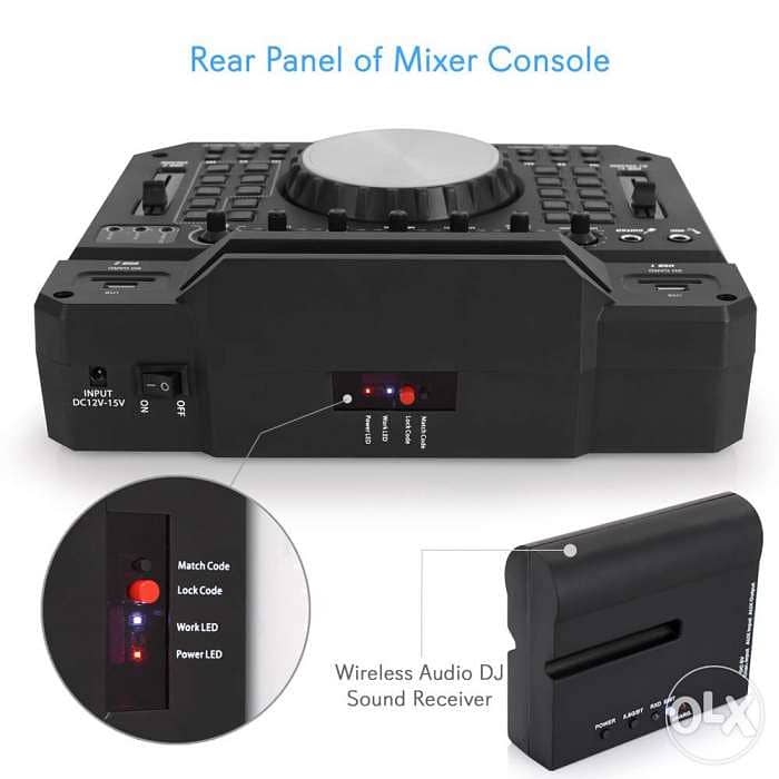 Conqueror DJ mobile console mixer wireless speaker transmitter 2