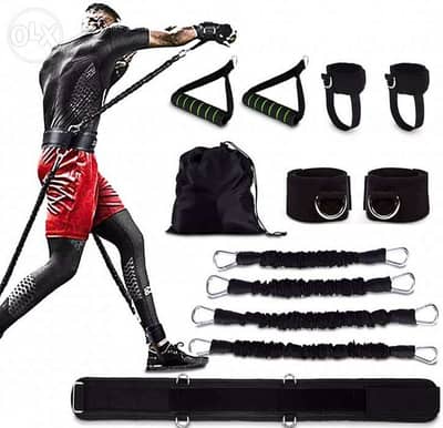 Boxing training resistance bands set