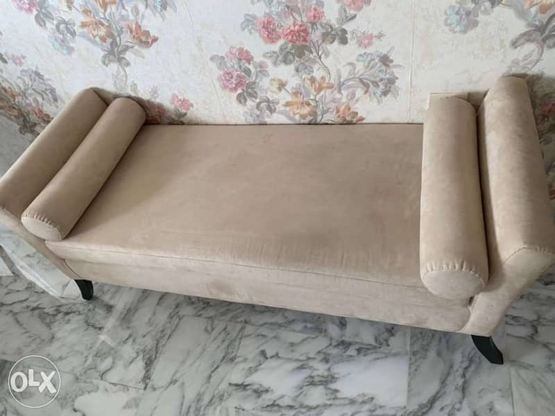 chaise long mobile top high quality new colot beige ma ma23od 3laya 7a 4