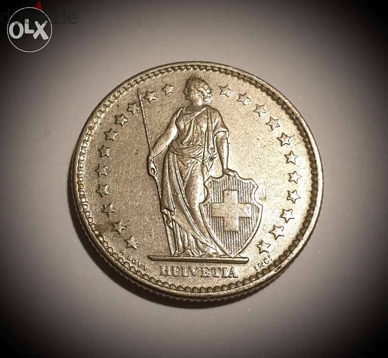 1970 Switzerland Helvetia half Franc 0