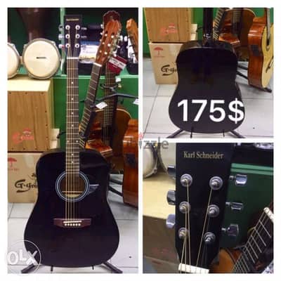 guitar Acoustic karl shneider jumbo size