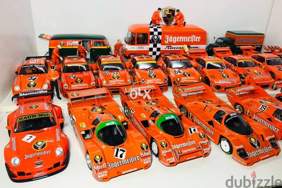 1/18 diecast Porsche Jägermeister racing models 6