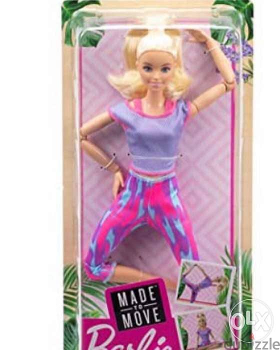 Barbie Made to Move Doll with 22 Flexible Joints & Long Blonde 0