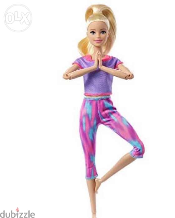 Barbie Made to Move Doll with 22 Flexible Joints & Long Blonde 1