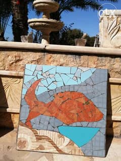 Fish mosaic art