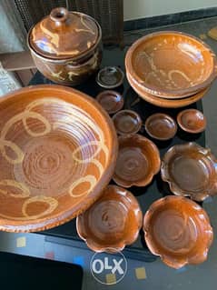 set of 13 ceramic plates