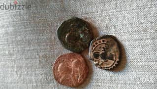 Jesus Christ King of Kings set of three Bronze Coins year 969 AD 0