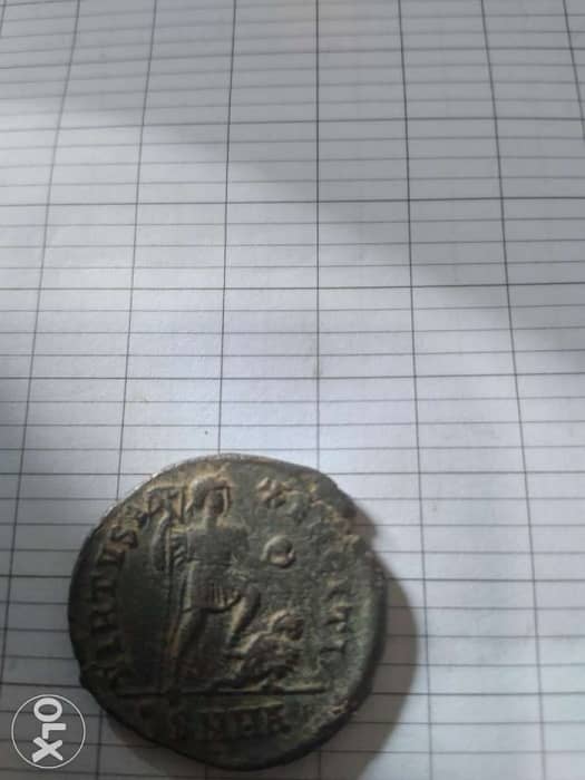 Roman Ancient bronze coin for Emperor Theodosius I year 383 AD. 1