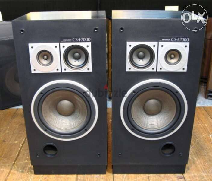Vintage Pioneer Speakers CS F7000 1