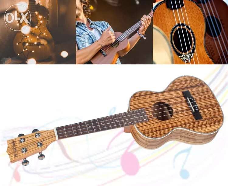 ukulele concert 23 inches اوكلله حجم وسط 3
