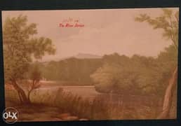نهر الأردن فترة القرن التاسع عشر بطاقة بريدية