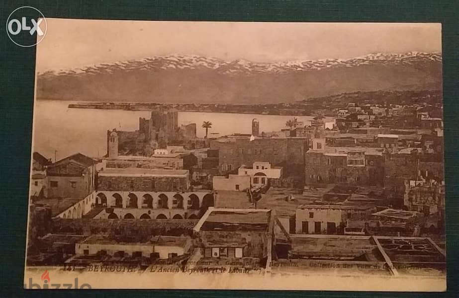 1927 Grand Liban posted card بيروت قبل مئة عام 1