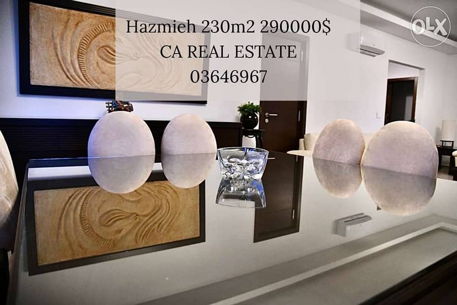 hazmieh super deluxe 230m2 cash only 0