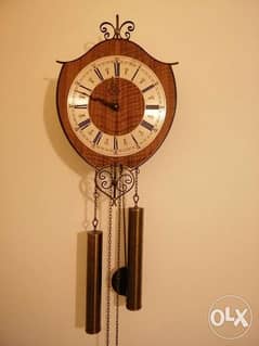 ساعة انتيك خشب و فرفوجيه ألمانية تعمل بشكل ممتاز مع pendulum 0