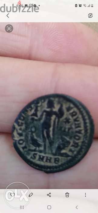 Roman bronze coin Emperor Licinius I with Jupiter 308 - 324 AD 1