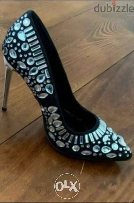 Swarovski, women clothing, classy high heel shoes, pointue, سكربينة 2