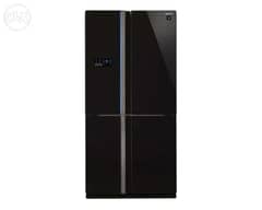 SHARP Refrigerator Digital No Frost 600 Liter, 4 Glass Doors In Black