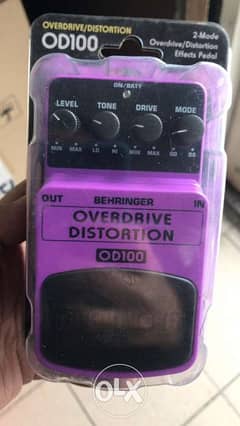 behringer OD100 pedal Overdrive distortion
