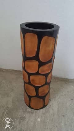 Handmade wood vase
